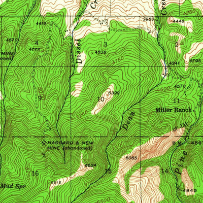 United States Geological Survey John Day, OR (1940, 62500-Scale) digital map