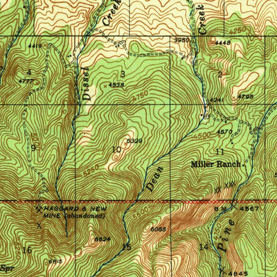 United States Geological Survey John Day, OR (1943, 62500-Scale) digital map