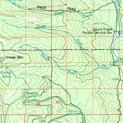 United States Geological Survey John Day, OR (1978, 100000-Scale) digital map