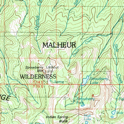 United States Geological Survey John Day, OR (1978, 100000-Scale) digital map