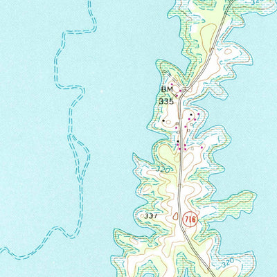 United States Geological Survey John H Kerr Dam, VA-NC (1968, 24000-Scale) digital map