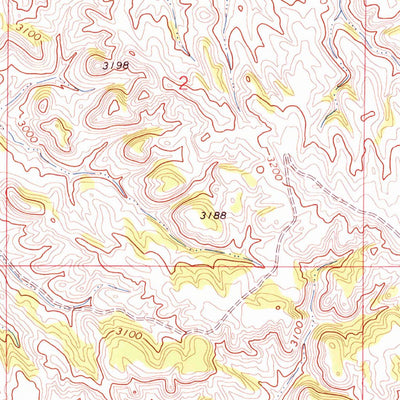 United States Geological Survey John Hen Creek, MT (1971, 24000-Scale) digital map