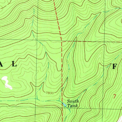 United States Geological Survey John Kerr Peak, NM (1981, 24000-Scale) digital map