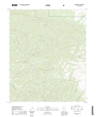 United States Geological Survey John Kerr Peak, NM (2023, 24000-Scale) digital map