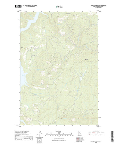 United States Geological Survey John Lewis Mountain, ID (2020, 24000-Scale) digital map