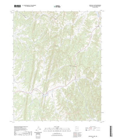 United States Geological Survey John Mills Lake, NM (2023, 24000-Scale) digital map