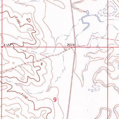 United States Geological Survey Johnnie Creek, MT (1973, 24000-Scale) digital map