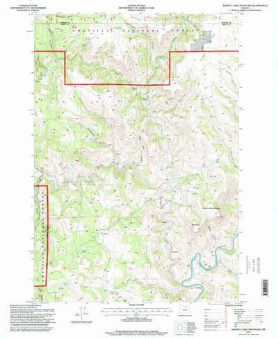 United States Geological Survey Johnny Cake Mountain, OR (1995, 24000-Scale) digital map