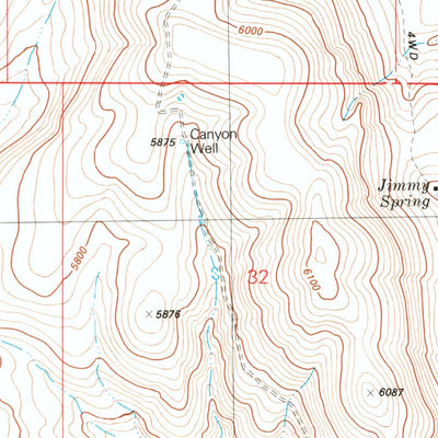 United States Geological Survey Johnny Creek SW, OR (1981, 24000-Scale) digital map