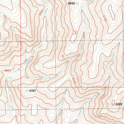 United States Geological Survey Johnny Creek SW, OR (1981, 24000-Scale) digital map