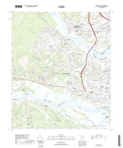 United States Geological Survey Johns Island, SC (2020, 24000-Scale) digital map