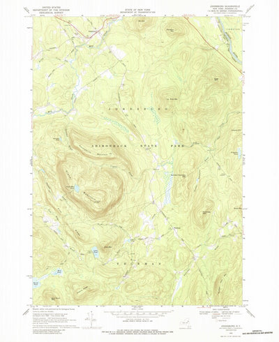 United States Geological Survey Johnsburg, NY (1968, 24000-Scale) digital map