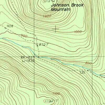 United States Geological Survey Johnson Brook Mountain, ME (1987, 24000-Scale) digital map