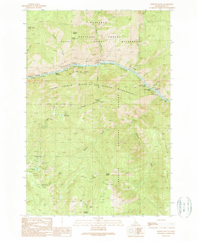 United States Geological Survey Johnson Butte, ID (1989, 24000-Scale) digital map