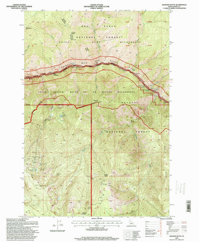 United States Geological Survey Johnson Butte, ID (1995, 24000-Scale) digital map
