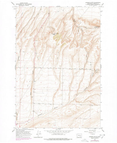United States Geological Survey Johnson Butte, WA (1964, 24000-Scale) digital map