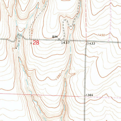 United States Geological Survey Johnson Butte, WA (1964, 24000-Scale) digital map