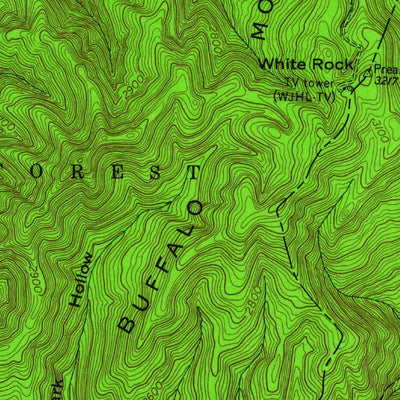 United States Geological Survey Johnson City, TN (1955, 24000-Scale) digital map