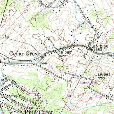United States Geological Survey Johnson City, TN (1959, 24000-Scale) digital map
