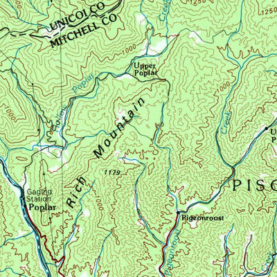 United States Geological Survey Johnson City, TN-NC (1980, 100000-Scale) digital map