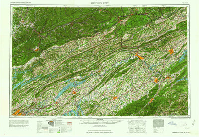 United States Geological Survey Johnson City, TN-VA-KY-NC (1963, 250000-Scale) digital map