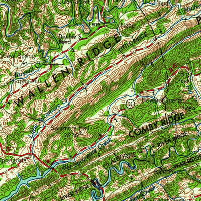 United States Geological Survey Johnson City, TN-VA-KY-NC (1963, 250000-Scale) digital map