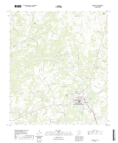United States Geological Survey Johnson City, TX (2022, 24000-Scale) digital map
