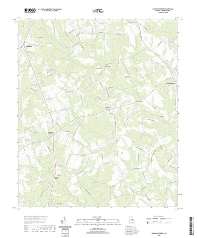 United States Geological Survey Johnson Corner, GA (2020, 24000-Scale) digital map