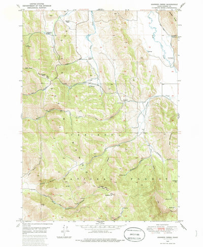 United States Geological Survey Johnson Creek, ID (1949, 24000-Scale) digital map