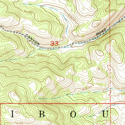 United States Geological Survey Johnson Creek, ID (1949, 24000-Scale) digital map
