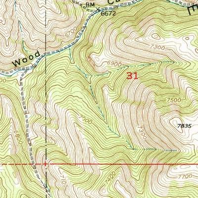 United States Geological Survey Johnson Creek, ID (1949, 24000-Scale) digital map
