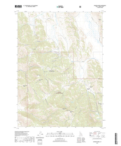 United States Geological Survey Johnson Creek, ID (2020, 24000-Scale) digital map