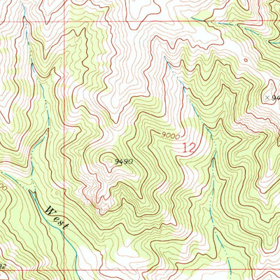 United States Geological Survey Johnson Draw, WY (1967, 24000-Scale) digital map