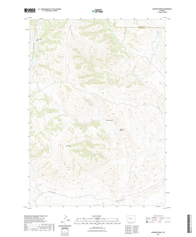 United States Geological Survey Johnson Draw, WY (2021, 24000-Scale) digital map