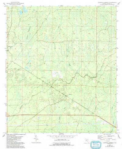 United States Geological Survey Johnson Hammock, FL (1954, 24000-Scale) digital map