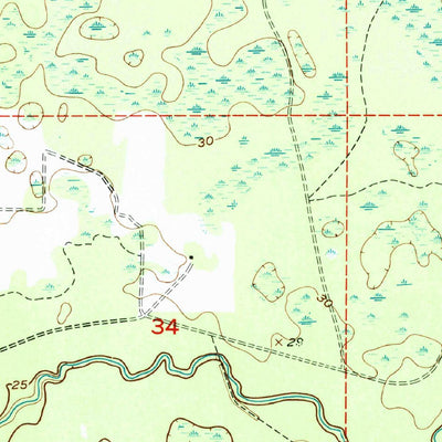 United States Geological Survey Johnson Hammock, FL (1954, 24000-Scale) digital map