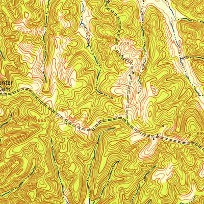 United States Geological Survey Johnson Hollow, KY-TN (1951, 24000-Scale) digital map