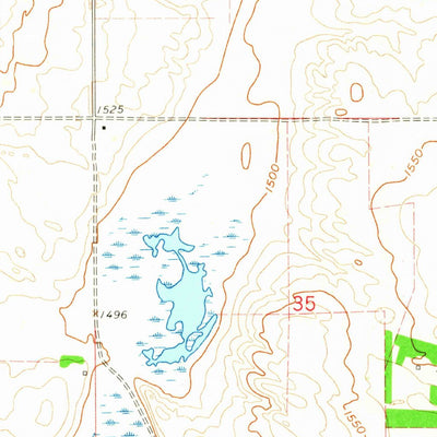 United States Geological Survey Johnson Lake, ND (1961, 24000-Scale) digital map
