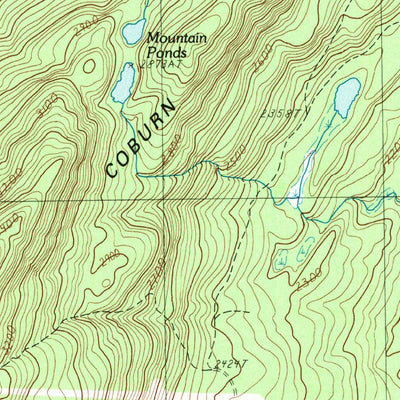 United States Geological Survey Johnson Mountain, ME (1989, 24000-Scale) digital map