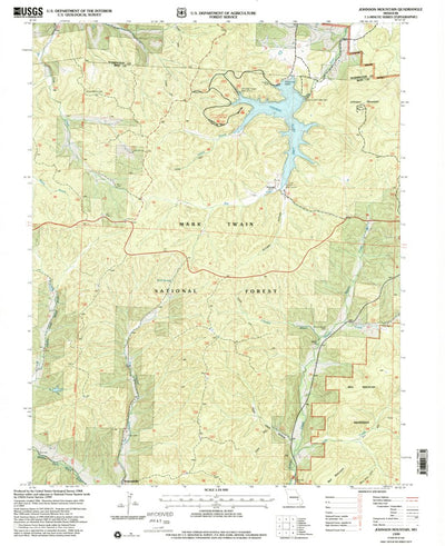 United States Geological Survey Johnson Mountain, MO (1999, 24000-Scale) digital map