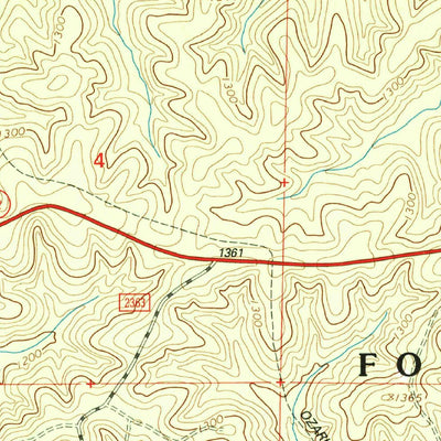 United States Geological Survey Johnson Mountain, MO (1999, 24000-Scale) digital map