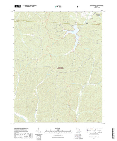United States Geological Survey Johnson Mountain, MO (2021, 24000-Scale) digital map