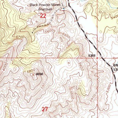 United States Geological Survey Johnson Mountain, WY (1992, 24000-Scale) digital map