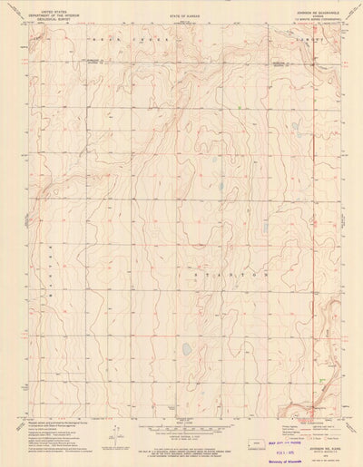 United States Geological Survey Johnson NE, KS (1973, 24000-Scale) digital map