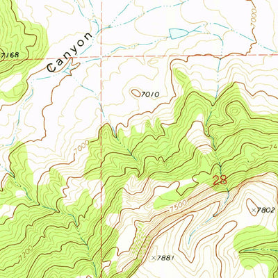 United States Geological Survey Johnson Park, NM (1971, 24000-Scale) digital map