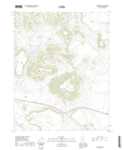 United States Geological Survey Johnson Park, NM (2023, 24000-Scale) digital map