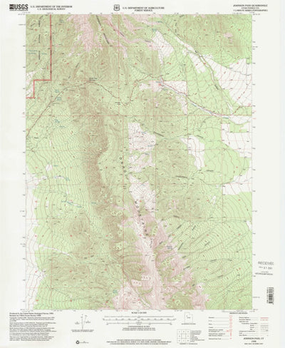 United States Geological Survey Johnson Pass, UT (1998, 24000-Scale) digital map