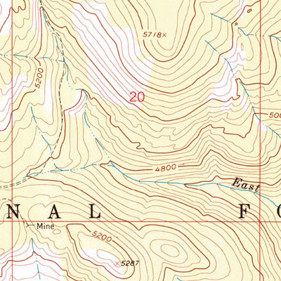 United States Geological Survey Johnson Peak, MT (1962, 24000-Scale) digital map