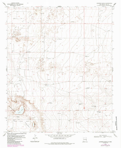 United States Geological Survey Johnson Ranch, NM (1970, 24000-Scale) digital map