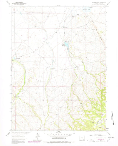 United States Geological Survey Johnson Ranch, WY (1963, 24000-Scale) digital map